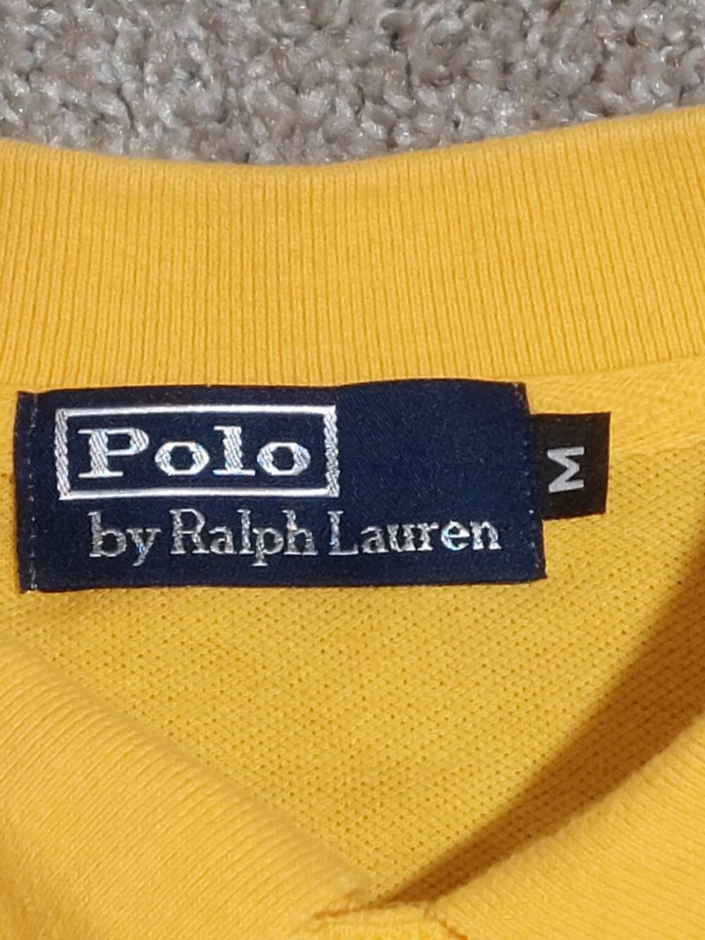 Polo by Ralph Lauren Short sleeve solid yellow size M Medium - Picture 5 of 6